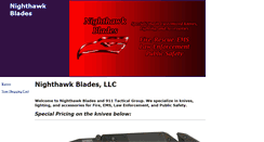 Desktop Screenshot of nighthawkblades.com